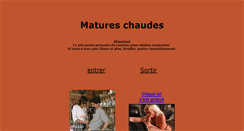 Desktop Screenshot of matureschaudes.com